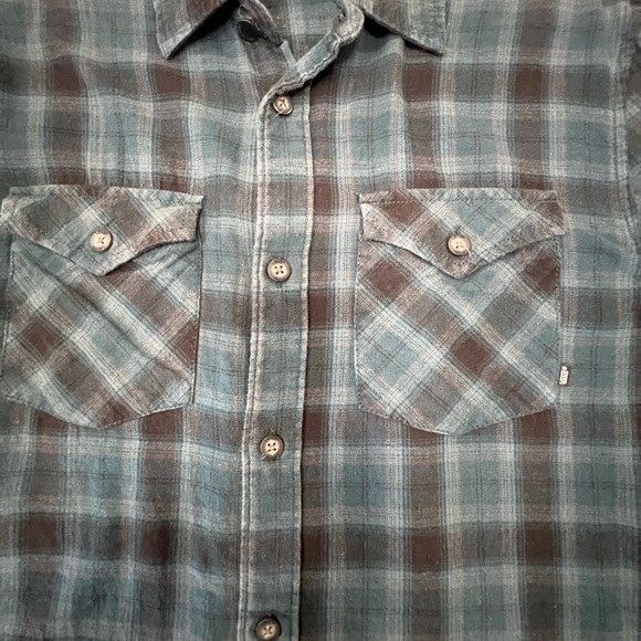 Vans Casual Blue and Black Plaid Shirt - Picture 4 of 8